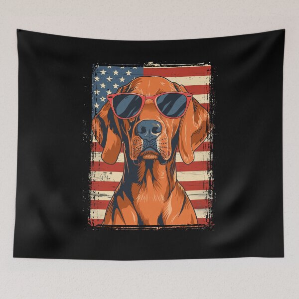 Item preview, Funny Redbone Coonhound 4th July USA Flag America Mom Dad Kids designed and sold by rafaeltto.