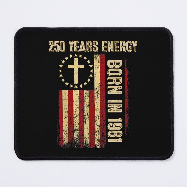 Item preview, 250 Years Energy Born in 1981 Vintage Birthday 45 Years Old designed and sold by RoyesButler.