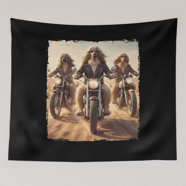 Item preview, Funny Afghan Hound Motorcycle Meme Dog Lover designed and sold by DoodleTortle.