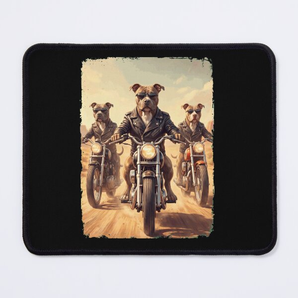 Item preview, Funny American Pit Bull Terrier Motorcycle Meme Dog Lover designed and sold by DoodleTortle.