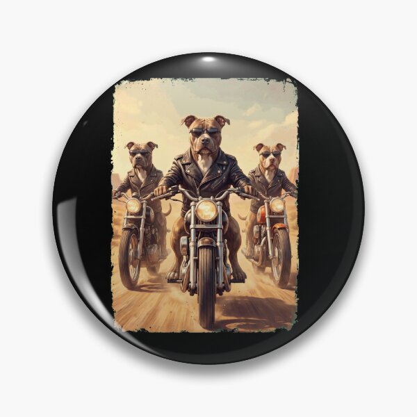 Item preview, Funny American Pit Bull Terrier Motorcycle Meme Dog Lover designed and sold by DoodleTortle.