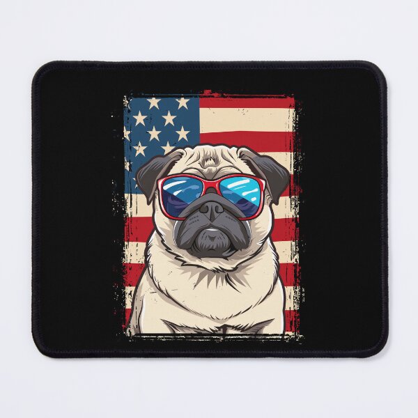 Item preview, Funny Pug 4th July USA Flag America Mom Dad Kids designed and sold by rafaeltto.