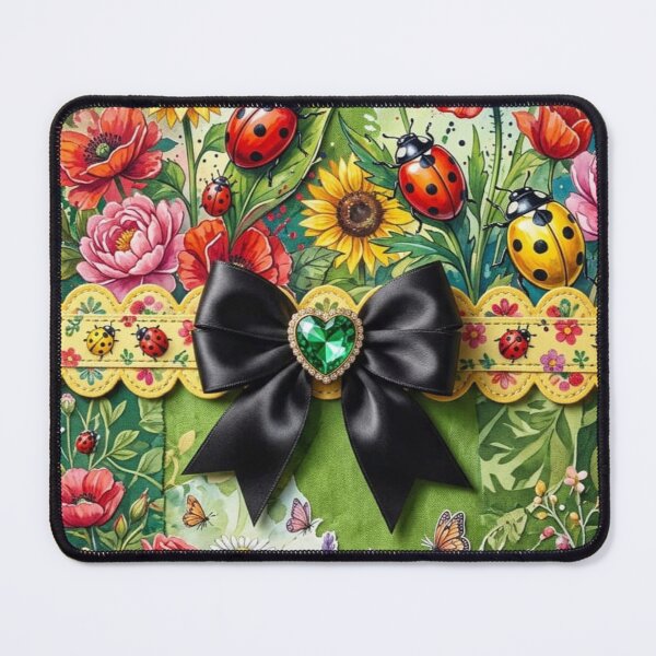 Item preview, Vibrant Garden with Ladybugs designed and sold by purplesensation.