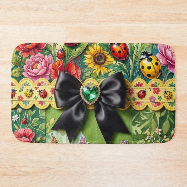 Item preview, Vibrant Garden with Ladybugs designed and sold by purplesensation.