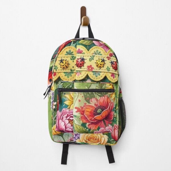 Item preview, Vibrant Garden with Ladybugs designed and sold by purplesensation.