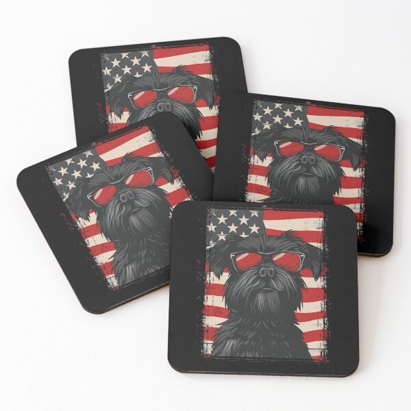 Item preview, Funny Affenpinscher 4th July USA Flag America Mom Dad Kids designed and sold by rafaeltto.