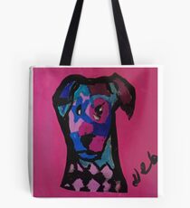 Starie Eyed Dog Print Tote Bag