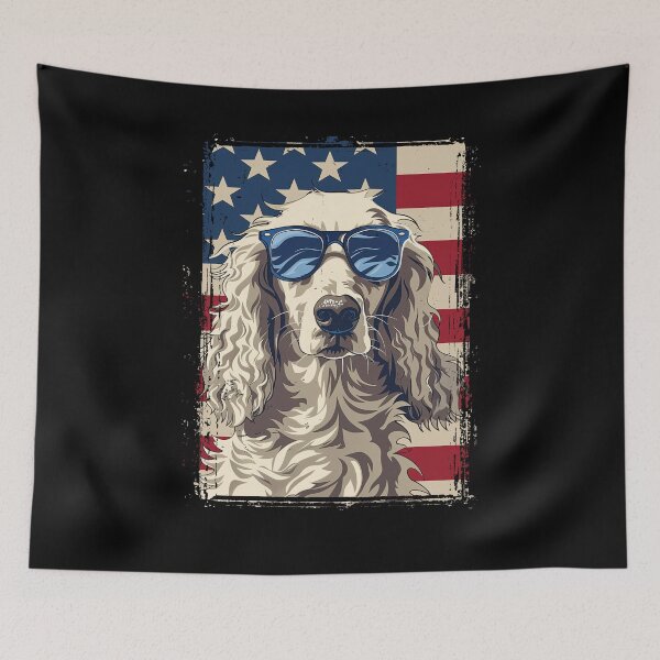 Item preview, Funny Afghan Hound 4th July USA Flag America Mom Dad Kids designed and sold by rafaeltto.