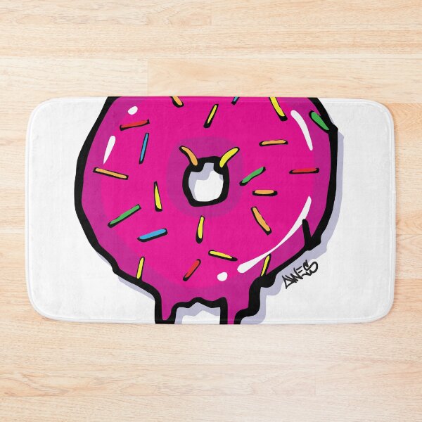 Item preview, Pegatina de grafiti de donut (rosa) designed and sold by Danny Awes Graffiti.