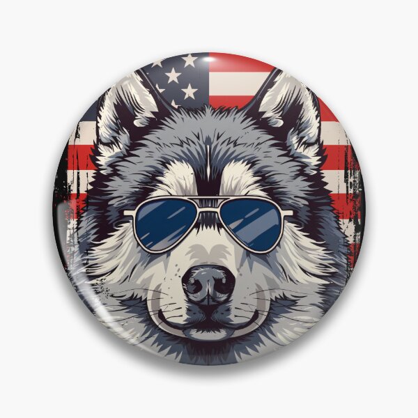 Item preview, Funny Alaskan Malamute 4th July USA Flag America Mom Dad Kids designed and sold by rafaeltto.