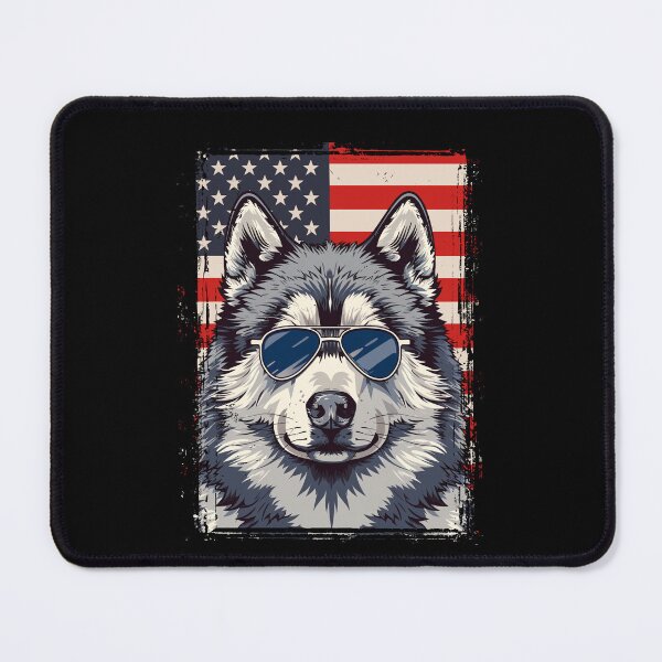 Item preview, Funny Alaskan Malamute 4th July USA Flag America Mom Dad Kids designed and sold by rafaeltto.