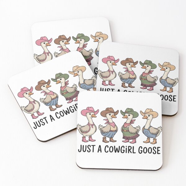Item preview, Just a Cowgirl Goose – Cute Western Goose Illustration with Cowboy Outfit designed and sold by Picasfarmer.