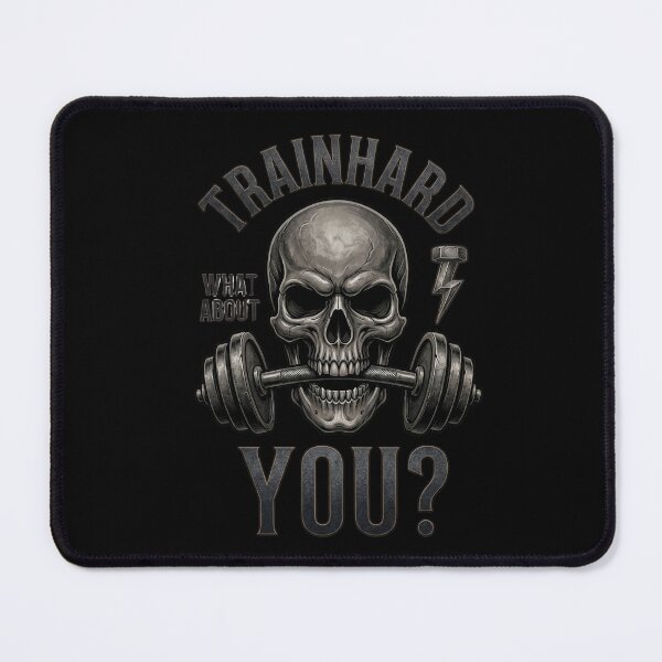 Item preview, TrainHard Skull Barbell Bite – Hardcore Strength Fitness Design designed and sold by TrainHardCo.
