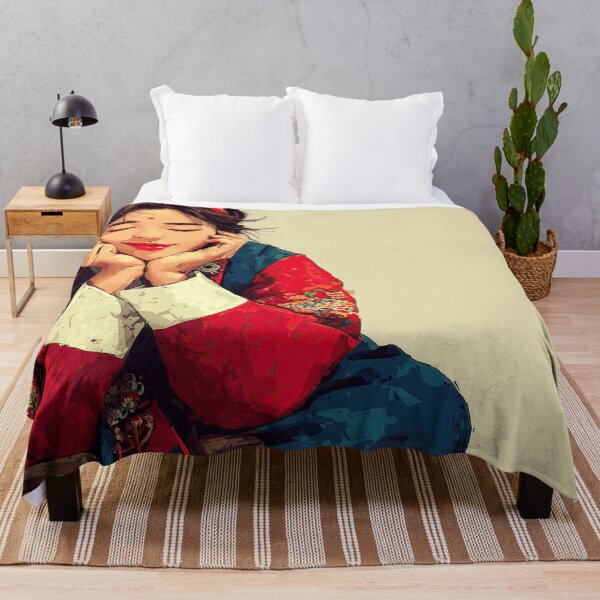 Item preview, Serene Korean Girl in Traditional Hanbok Art designed and sold by colorful-white.