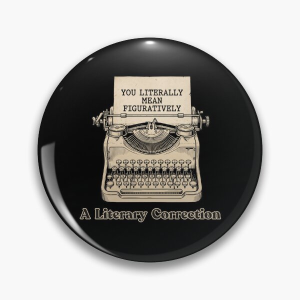 Item preview, Funny Old Typewriter Grammar Police Quote You Literally Mean Figuratively for Writers and Editors designed and sold by Im-Ara.