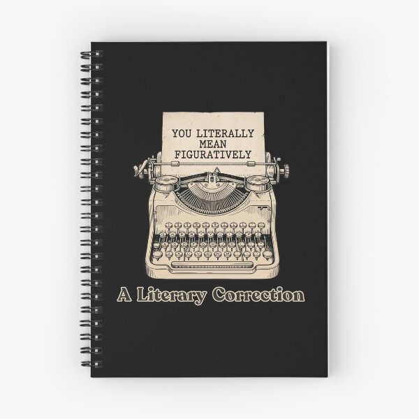Item preview, Funny Old Typewriter Grammar Police Quote You Literally Mean Figuratively for Writers and Editors designed and sold by Im-Ara.