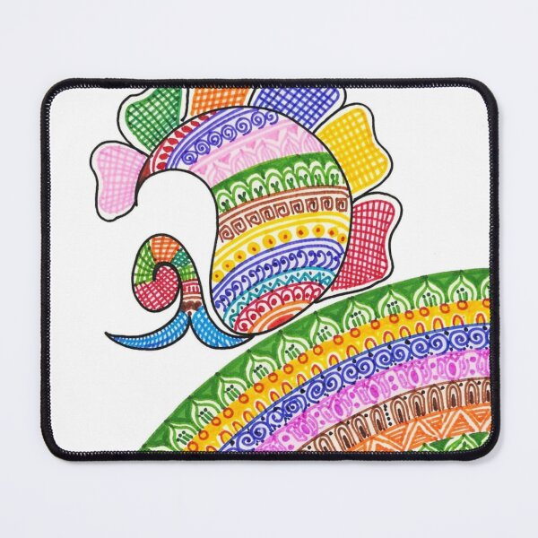 Item preview, Colorful Mandala Peacock Folk Art Illustration designed and sold by Monishgoud.
