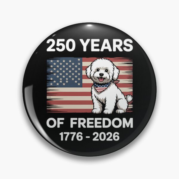 Item preview, 250 Years America Anniversary Bichon Frise 250th Anniversary designed and sold by TyraYoung.