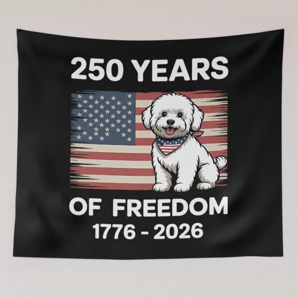 Item preview, 250 Years America Anniversary Bichon Frise 250th Anniversary designed and sold by TyraYoung.
