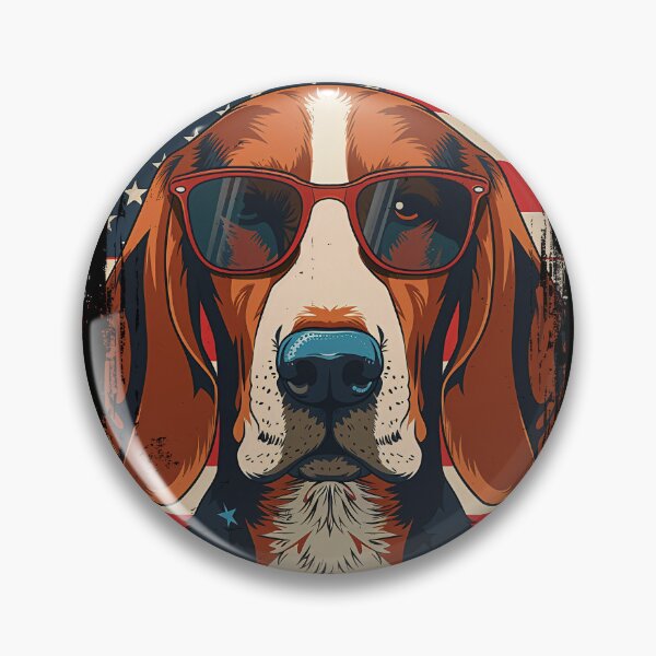 Item preview, Funny American Foxhound 4th July USA Flag America Mom Dad Kids designed and sold by rafaeltto.