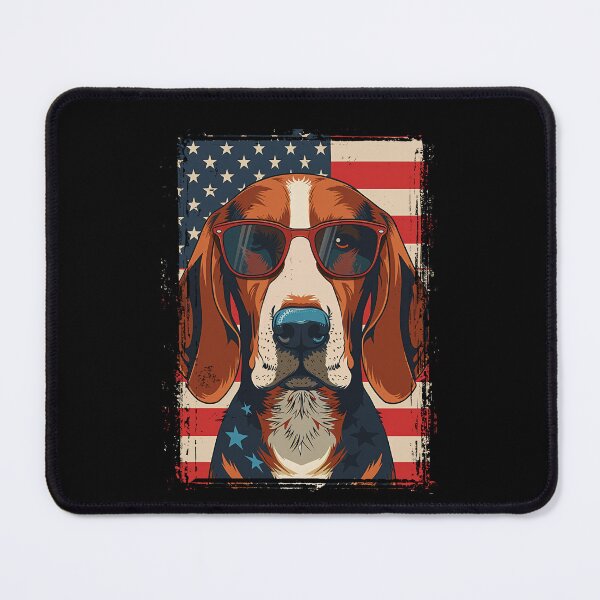 Item preview, Funny American Foxhound 4th July USA Flag America Mom Dad Kids designed and sold by rafaeltto.