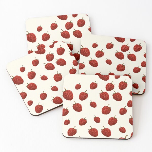 Artikelvorschau, Nahtloses Muster mit frischen roten Himbeeren entworfen und verkauft von Akira Design Store.