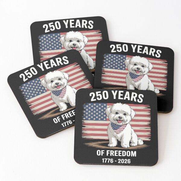 Item preview, 250 Years America Anniversary Bichon Frise 250th Anniversary designed and sold by TyraYoung.