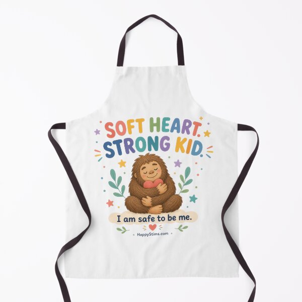 Item preview, Soft Heart Strong Kid Bigfoot Neurodiversity Affirmation designed and sold by HappyStimsCo.