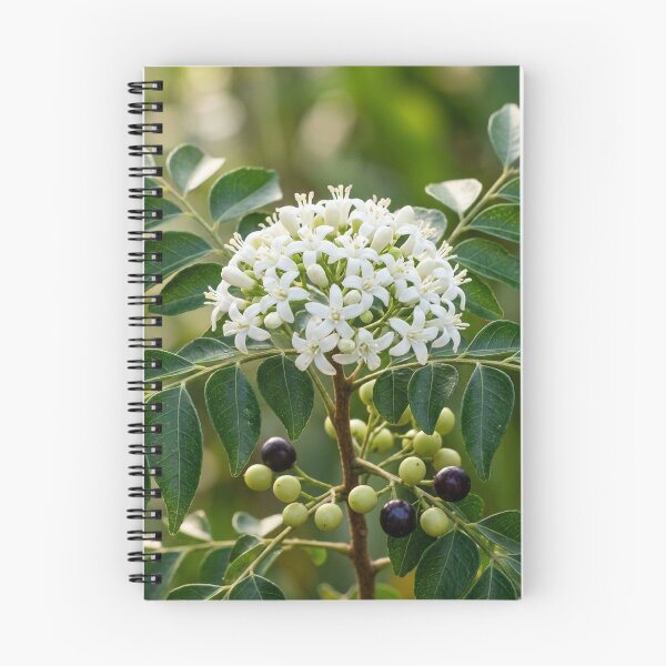 Item preview, Aromatic Blooms: Curry Leaf Flower and Fruit designed and sold by Mindful Heritage.