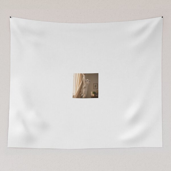 Item preview, Curtain Climber Cat designed and sold by LovelyCatGalaxy.