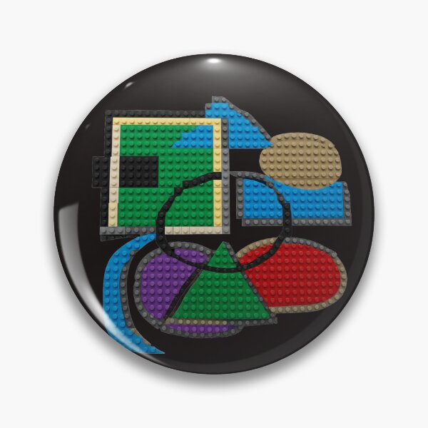 Item preview, Shapes Misbehaving Brick Mosaic colorful geometric abstract designed and sold by SmashingDeals.