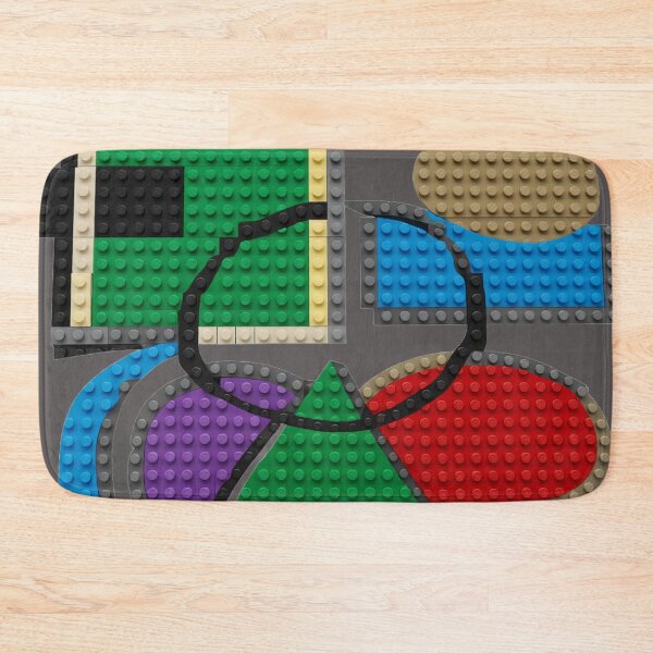Item preview, Shapes Misbehaving Brick Mosaic colorful geometric abstract designed and sold by SmashingDeals.