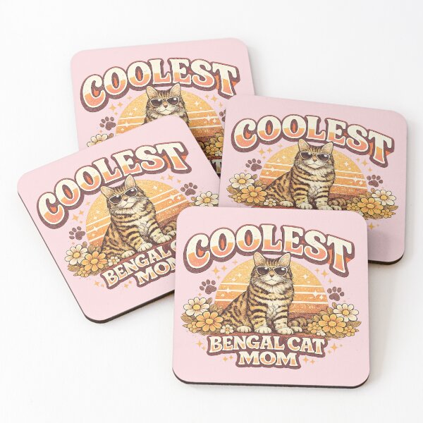Item preview, Bengal Mom, Coolest Bengal Mom, Bengal Cat Mom designed and sold by graphic-genie.