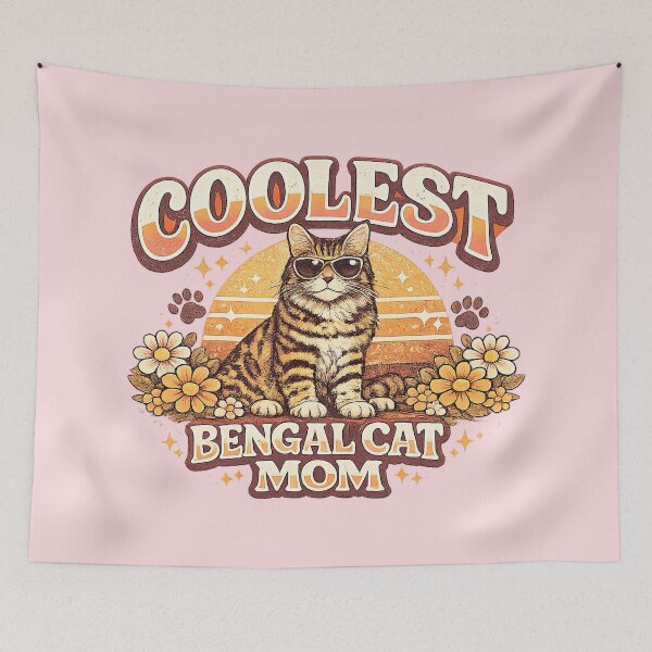 Item preview, Bengal Mom, Coolest Bengal Mom, Bengal Cat Mom designed and sold by graphic-genie.
