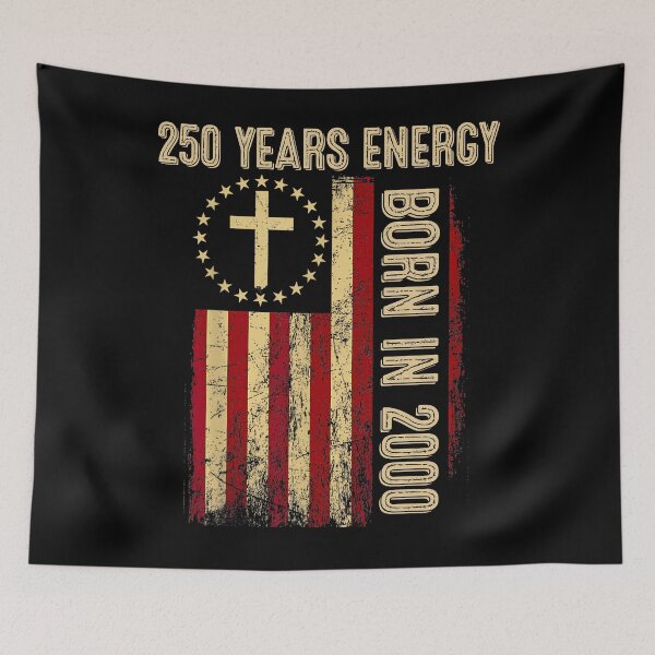 Item preview, 250 Years Energy Born in 2000 Vintage Birthday 26 Years Old designed and sold by RoyesButler.