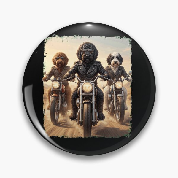 Item preview, Funny Barbet Motorcycle Meme Dog Lover designed and sold by DoodleTortle.