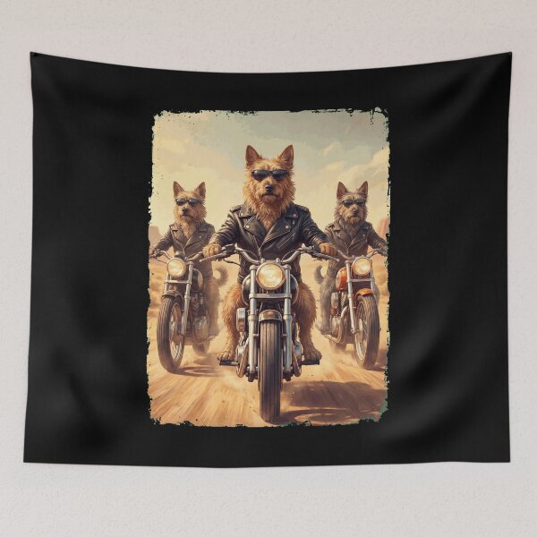 Item preview, Funny Australian Terrier Motorcycle Meme Dog Lover designed and sold by DoodleTortle.