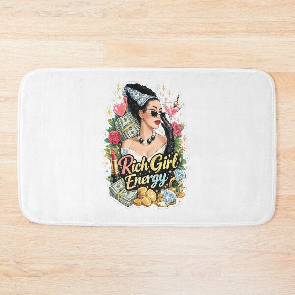Item preview, Rich Girl Energy Aesthetic Sticker | Boss Babe Luxury Fashion Girl Illustration designed and sold by Artbysarmina.