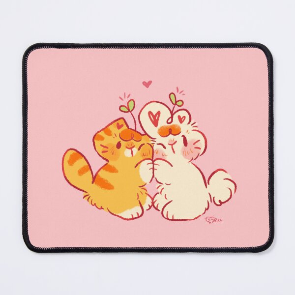 Item preview, Tobi & Tansy Hug - Cute Cat & Bunny designed and sold by EmiBeeBuzz.