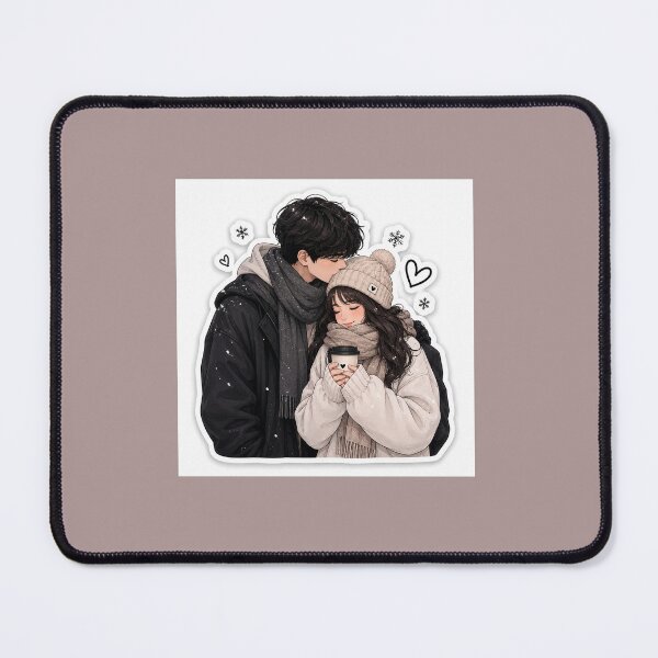 Item preview, Cute Winter Couple Love Cozy Snow Romantic Sticker designed and sold by Ishratparween11.