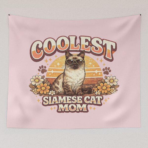 Item preview, Siamese Mom, Coolest Siamese Mom, Siamese Cat Mom designed and sold by graphic-genie.
