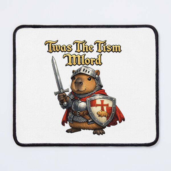 Item preview, Twas The Tism Mlord Capybara Knight designed and sold by Art by Debasish.