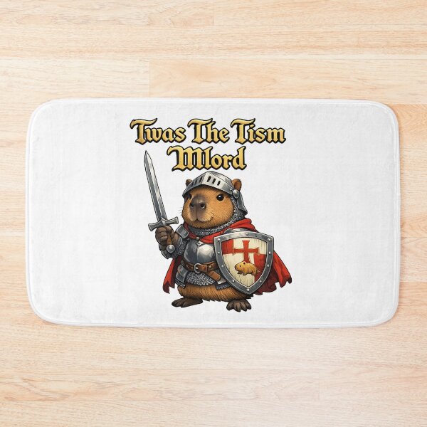 Item preview, Twas The Tism Mlord Capybara Knight designed and sold by Art by Debasish.