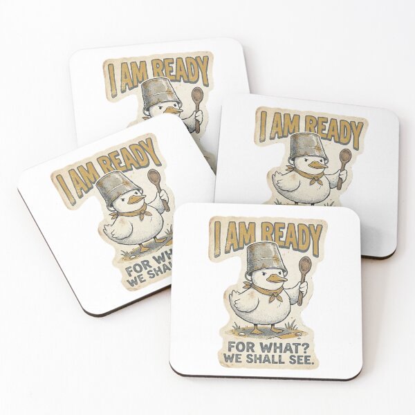 Item preview, Serious Duck Warrior - Sticker Art designed and sold by Mr. Pawsome.