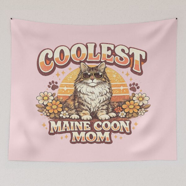 Item preview, Maine Coon Mom, Coolest Maine Coon Mom, Maine Coon Cat Mom designed and sold by graphic-genie.