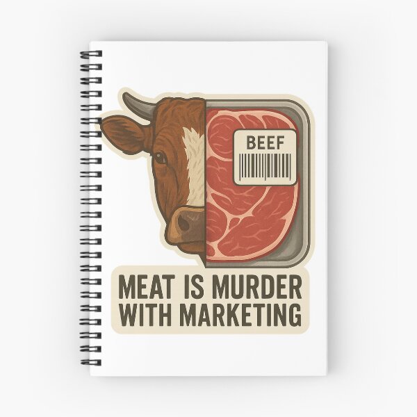 Artikelvorschau, Botschaft: Fleisch ist Mord entworfen und verkauft von Velvet-motive.