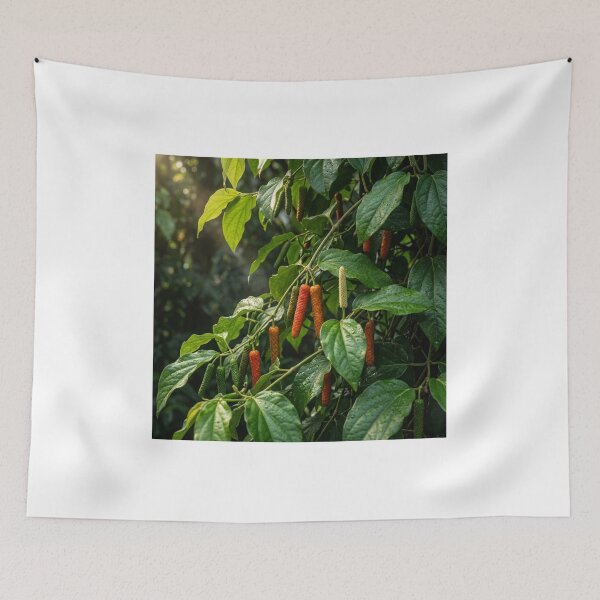 Item preview, Vibrant Long Pepper Vines: Tropical Botanical Garden designed and sold by Mindful Heritage.