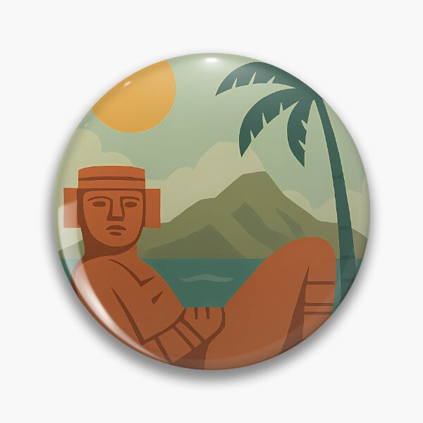 Item preview, Vintage Cancun Stamp Illustration | Retro Mexico Postage Art | Classic Caribbean Beach Travel Design designed and sold by PaintedPixels01.