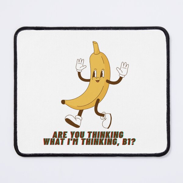 Item preview, Retro Banana Mascot – "Thinking what I'm thinking?" Vintage Tee designed and sold by GoodBaguette.