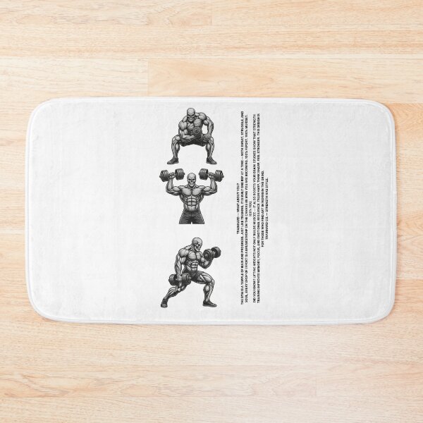 Item preview, TrainHard Triple Skull Workout – Hardcore Gym Motivation Design designed and sold by TrainHardCo.